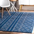 thumbnail image 1 of nuLOOM Sarina Diamonds Area Rug, 6' 7" x 9', Blue, 1 of 4