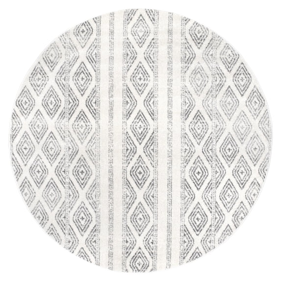 nuLOOM Sarina Diamonds Area Rug, 6' 7" x 9', Gray