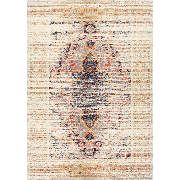 nuLOOM Sarita Distressed Persian Area Rug, 7' 10" x 11', Sand