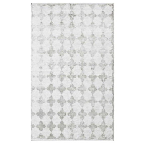 nuLOOM Sasha Hand-Knotted Viscose Rug 5' x 8' Silver Rectangle (AKMA2B-508)