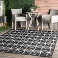 thumbnail image 1 of nuLOOM Saunders Geometric Indoor/Outdoor Area Rug, 5' x 8', Saunders Dark Grey, 1 of 6