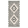 thumbnail image 1 of nuLOOM Savannah Moroccan Fringe Runner Rug, 2' 8" x 14', Black, 1 of 4