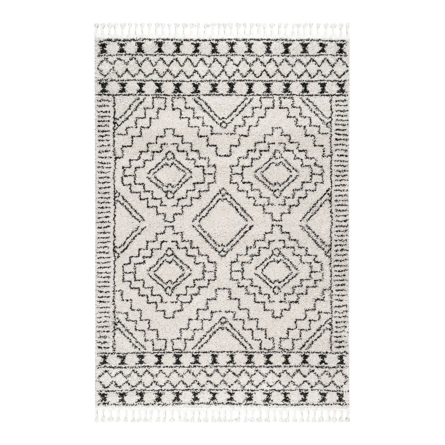 Multicolor Vintage Transitional Synthetic Area Rug, 6' 7" x 9'