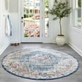 thumbnail image 1 of nuLOOM Sawyer Vintage Transitional Multi 4' Vintage Round Rug, 1 of 9