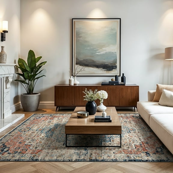 nuLOOM Sawyer Vintage Transitional Area Rug, 8' x 10', Sawyer Multicolor