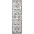 thumbnail image 1 of nuLOOM Serena Machine Washable Distressed Traditional Runner Rug, 2' 6" x 8', Grey, 1 of 2