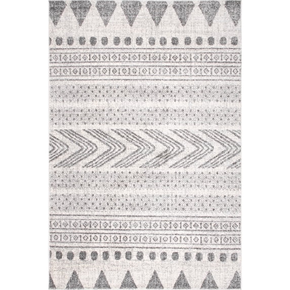 nuLOOM Shaina Tribal Area Rug, 6' 7" x 9', Gray