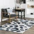thumbnail image 1 of nuLOOM Shakira Modern Leopard Area Rug, 6' 7" x 9', Shakira Light Grey, 1 of 9