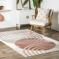 thumbnail image 1 of nuLOOM Shandra Abstract Sky Area Rug, 4' 3" x 6', Blush, 1 of 9