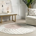 thumbnail image 1 of nuLOOM Shandra Abstract Sky Area Rug, 6', Blush, 1 of 9
