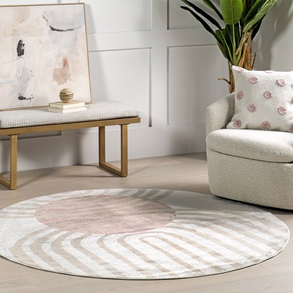 nuLOOM Shandra Abstract Sky Area Rug, 6', Blush