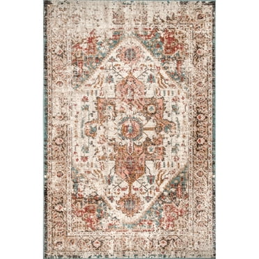 nuLOOM Shane Persian Vintage Area Rug, 5' 3" x 7' 7", Beige