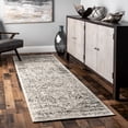 thumbnail image 1 of nuLOOM Madisson Vintage Faded Medallion Area Rug, 2' 6" x 8', Runner, Madisson Grey, 1 of 10