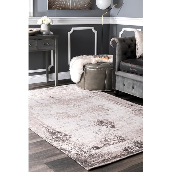 nuLOOM Shawanna Vintage Wool Accent Rug, 2' x 3', Gray