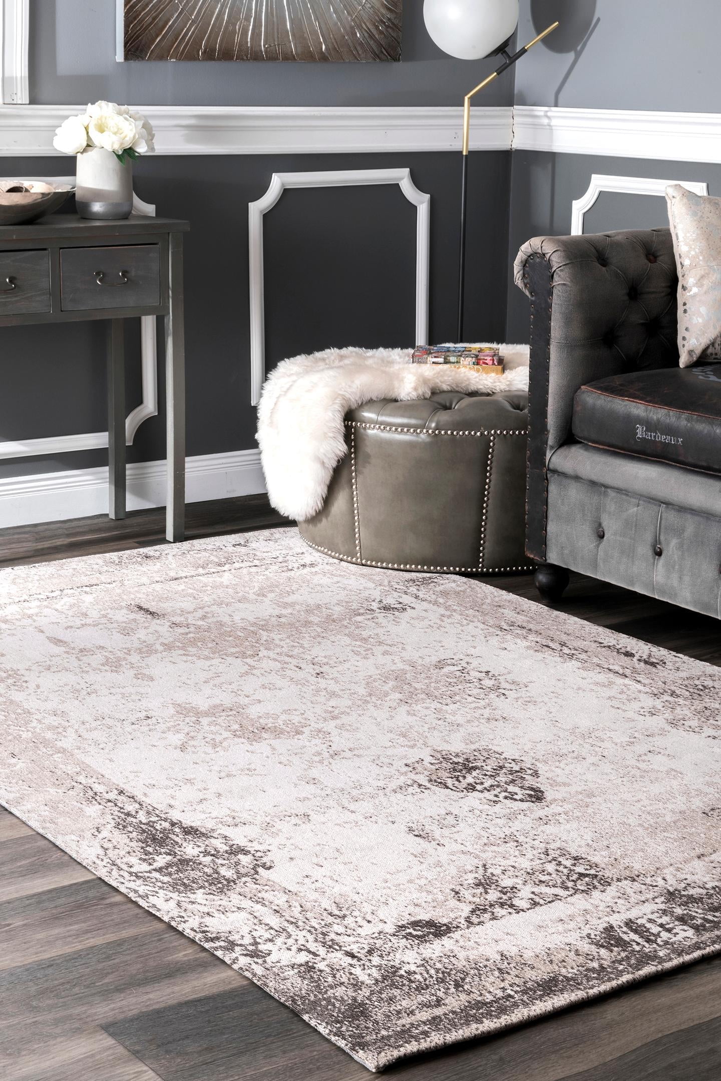 nuLOOM Shawanna Vintage Wool Area Rug, 4' x 6', Gray