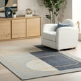 thumbnail image 1 of nuLOOM Shelley Abstract Striped Wool Area Rug, 5' x 8', Shelley Blue, 1 of 9