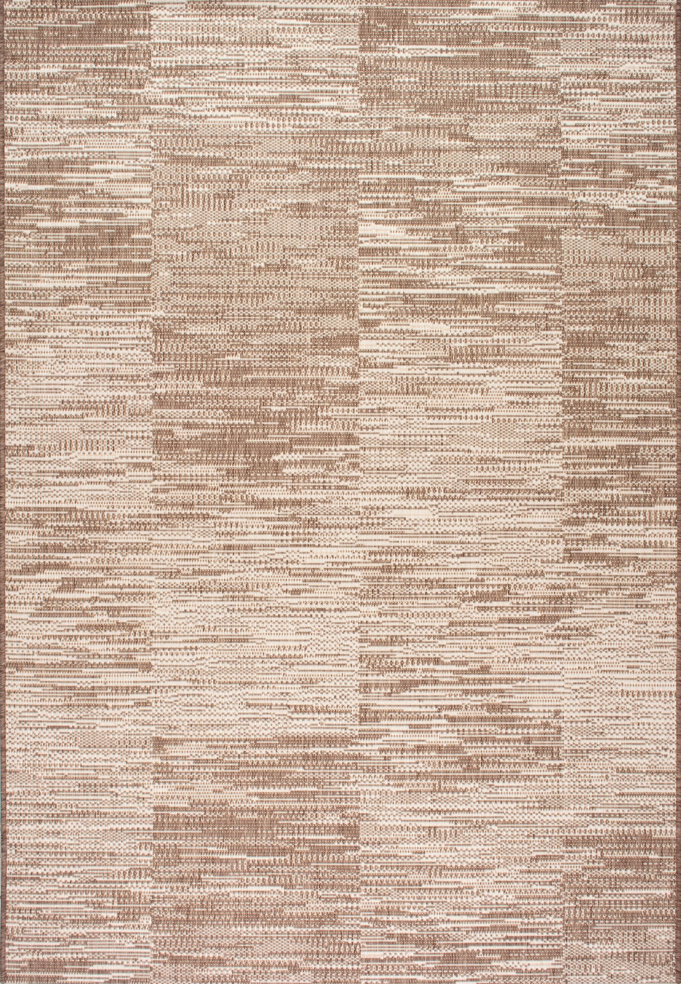 Reversible Striped Synthetic 64" Rectangular Easy-Care Area Rug