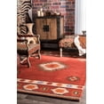 thumbnail image 1 of nuLOOM Shyla Abstract Wool Accent Rug, 3' x 5', Wine, 1 of 4