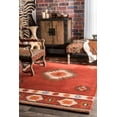 thumbnail image 1 of nuLOOM Shyla Abstract Wool Area Rug, 5' x 8', Wine, 1 of 2