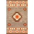 thumbnail image 1 of nuLOOM Shyla Abstract Wool Area Rug, 7' 6" x 9' 6", Sage, 1 of 2