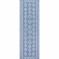 thumbnail image 1 of nuLOOM Sierra Moroccan Diamond Outdoor Runner Rug, 2' x 12', Blue, 1 of 2