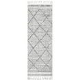 thumbnail image 1 of nuLOOM Skylar Textured Trellis Tasseled Runner Rug, 2' x 6', Beige, 1 of 4