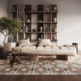 thumbnail image 1 of nuLOOM Sorelle Modern Plaid Area Rug, 8' x 10', Sorelle Light Brown, 1 of 7