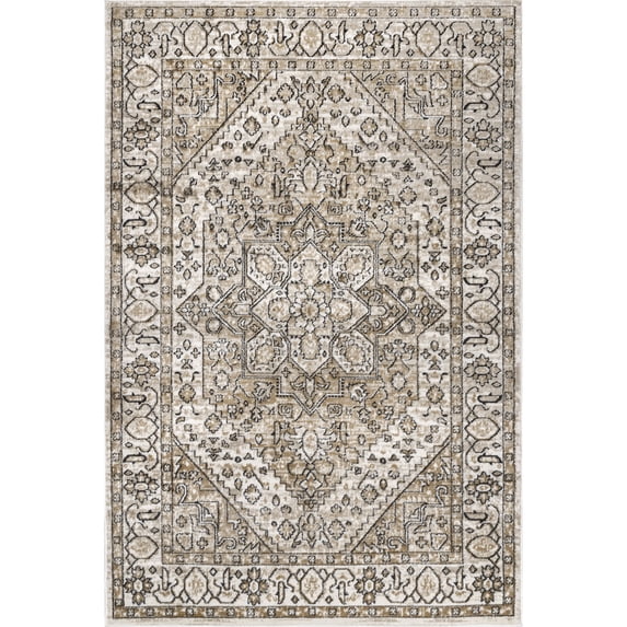 nuLOOM Stevie Traditional Medallion Area Rug, 8' x 10', Beige
