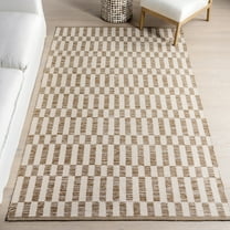 nuLOOM Stormie Checkered Indoor/Outdoor Area Rug, 7' 6" x 9' 6", Stormie Brown