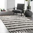 thumbnail image 1 of nuLOOM Striped Delia Wool Area Rug, 5' x 8', Ivory, 1 of 4