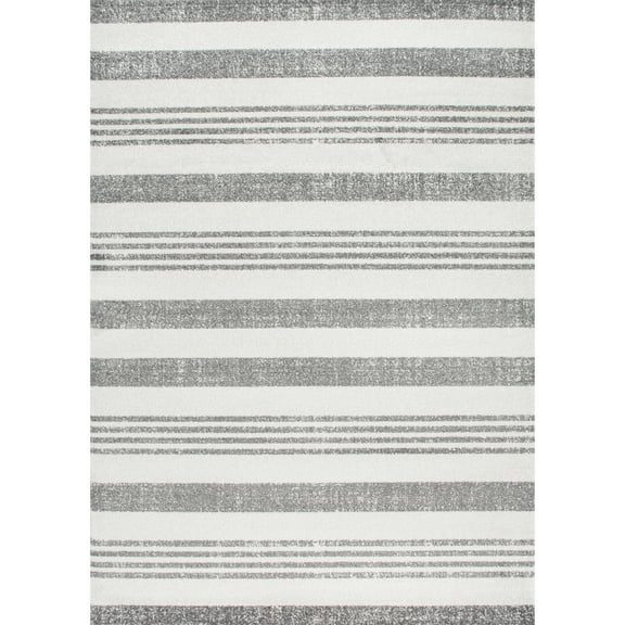 nuLOOM Striped Kelsi Area Rug, 4' x 6', Gray