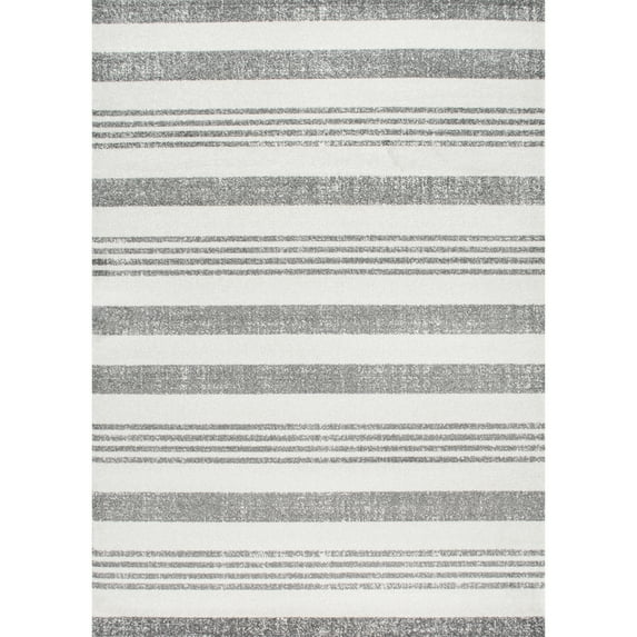 nuLOOM Striped Kelsi Area Rug, 7' 10" x 11' 2", Gray