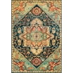 NuLOOM Vintage Vibrant Area Rug | Multi-Color Red Blue Orange | Machine-Made Polypropylene