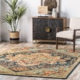 thumbnail image 1 of nuLOOM Tabetha Tribal Medallion Area Rug, 8' 10" x 12', Green, 1 of 9