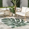 thumbnail image 1 of nuLOOM Taka Palm Indoor/Outdoor Machine Washable Area Rug, 5' x 8', Taka Green, 1 of 6