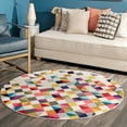 thumbnail image 1 of nuLOOM Takisha Triangle Area Rug, 5', Round, Takisha Multicolor, 1 of 6