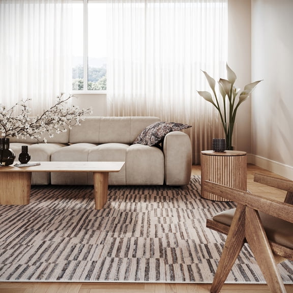 nuLOOM Talienne Abstract Handmade Wool Area Rug, 9' 6" x 13' 6", Beige