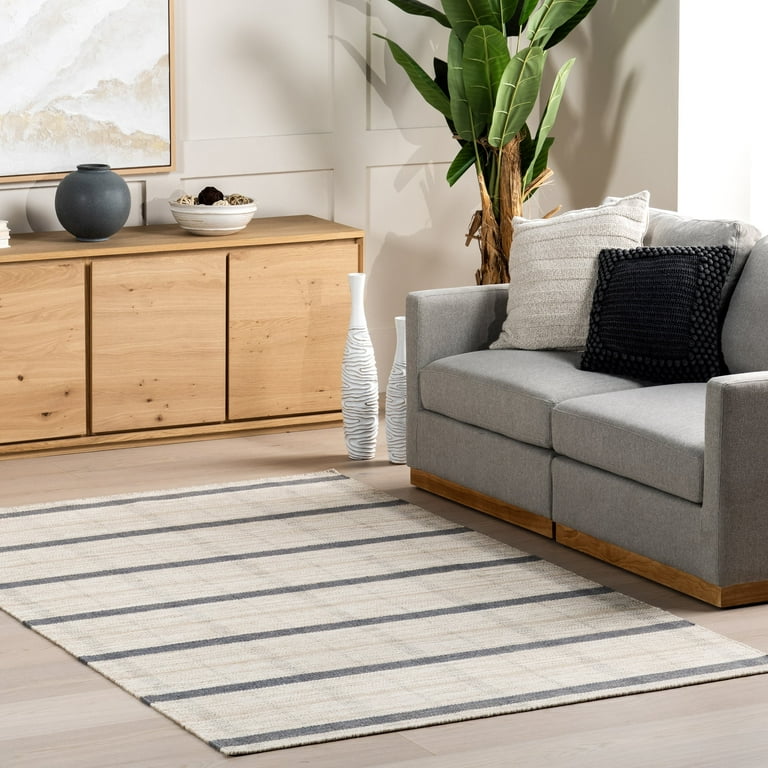 nuLOOM Tallulah Vintage Plaid Wool Blend Area Rug, 8' x 10