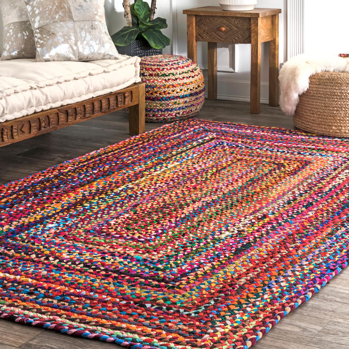 nuLOOM Tammara Hand Braided Area Rug, 12' x 15', Multi