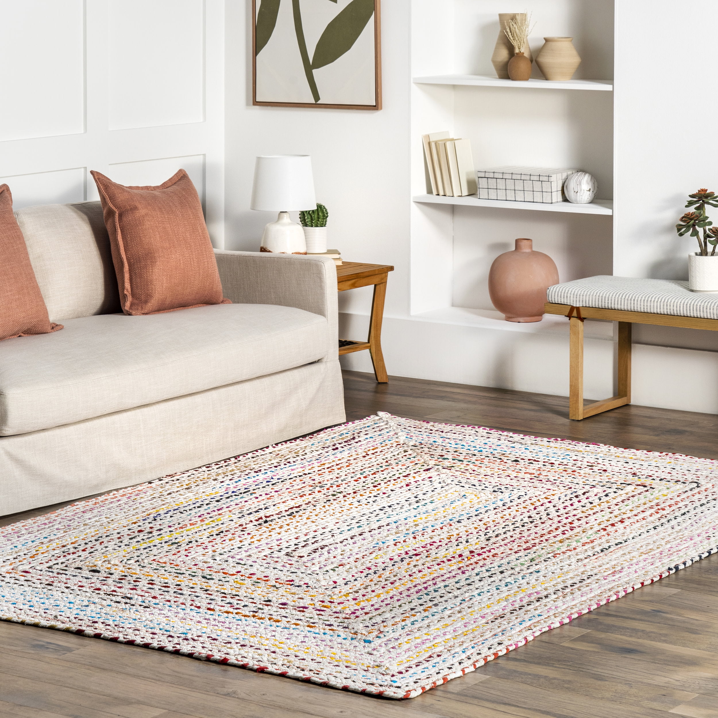 nuLOOM Tammara Hand Braided Area Rug, 6' x 9', Ivory