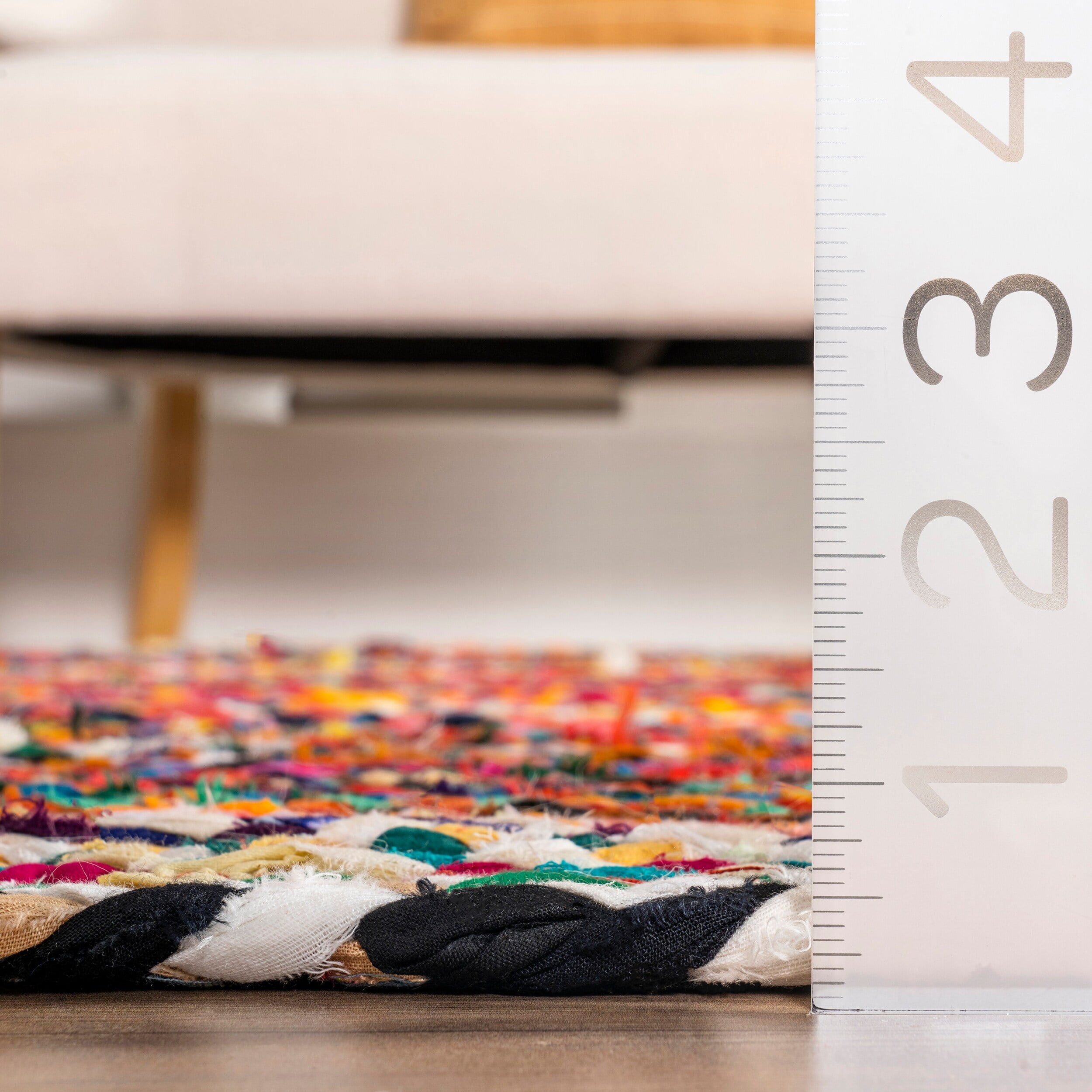 nuLOOM Tammara Hand Braided Runner Rug, 2' 6" x 6', Multi