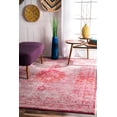 thumbnail image 1 of nuLOOM Tanja Overdyed Medallion Area Rug, 5' x 7' 5", Pink, 1 of 2