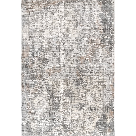 nuLOOM Tara Contemporary Abstract Tile Area Rug, 7' 10" x 10' 10", Beige