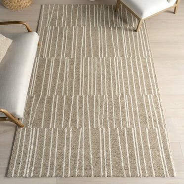 nuLOOM Tavianna Contemporary Striped Area Rug, 4' x 6', Tavianna Beige