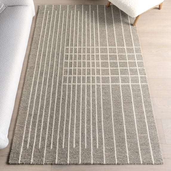 nuLOOM Taylee Contemporary Striped Area Rug, 5' x 8', Taylee Grey