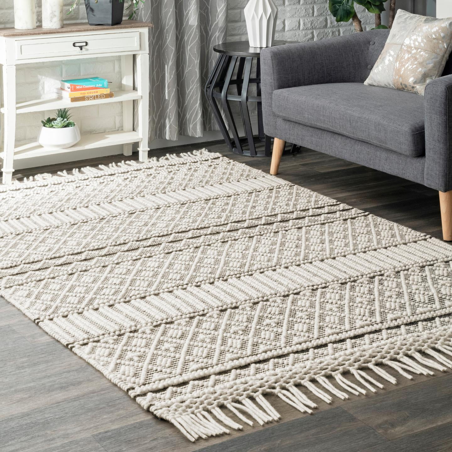 nuLOOM Non-Slip White Rug Pad, 7x9 ft