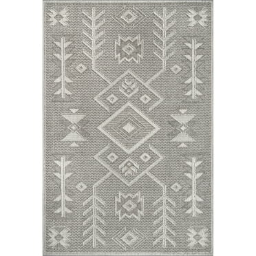 nuLOOM Theresa Textured Southwestern Area Rug, 5' 3" x 7' 6", Gray