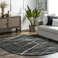 thumbnail image 1 of nuLOOM Thigpen Contemporary Area Rug, 8' x 10', Oval, Thigpen Charcoal, 1 of 10
