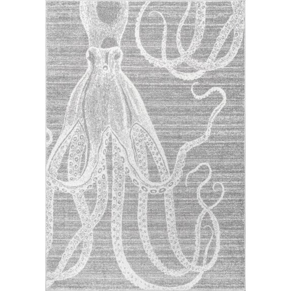 nuLOOM Thomas Paul Octopus Area Rug, 7' 6" x 9' 6", Gray
