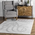 thumbnail image 1 of nuLOOM Thomas Paul Power loomed Octopus Area Rug, 7' 6" x 9' 6", Octopus Silver, 1 of 6